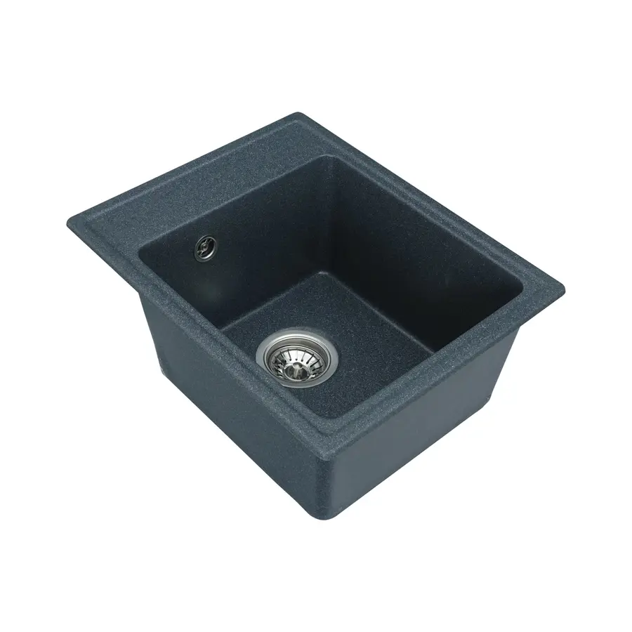 Гранітна мийка для кухні Platinum 4050 RUBY глянець Антрацит