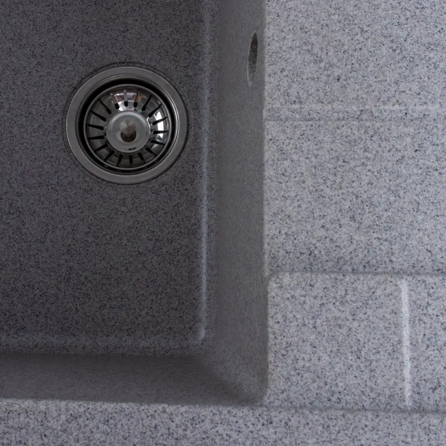 Гранітна мийка для кухні Platinum 6550 INTENSO матова Сіра