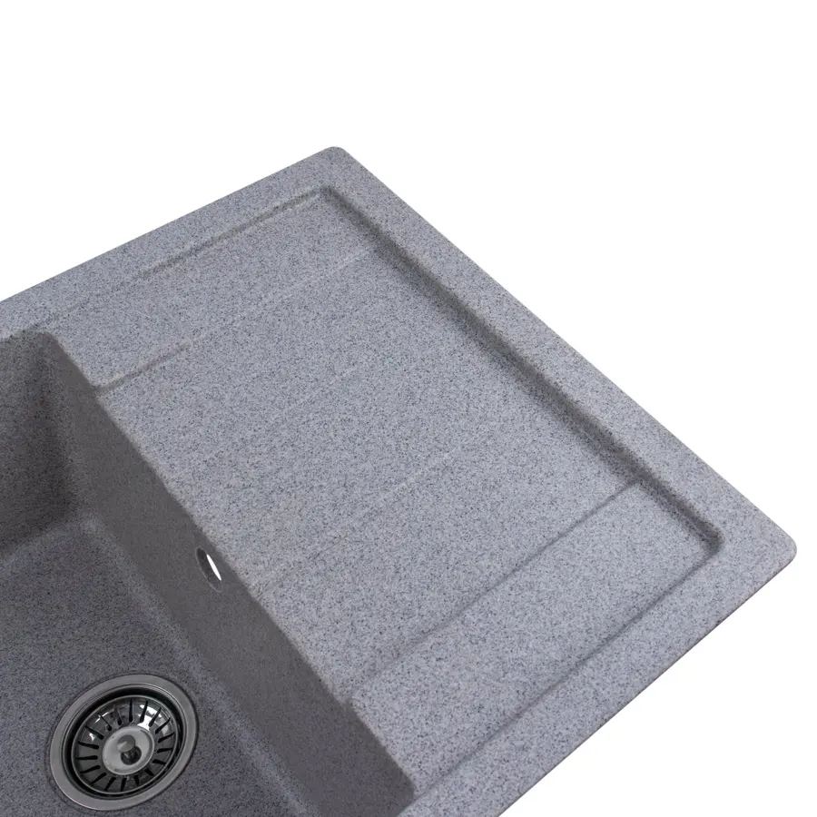 Гранітна мийка для кухні Platinum 6550 INTENSO матова Сіра