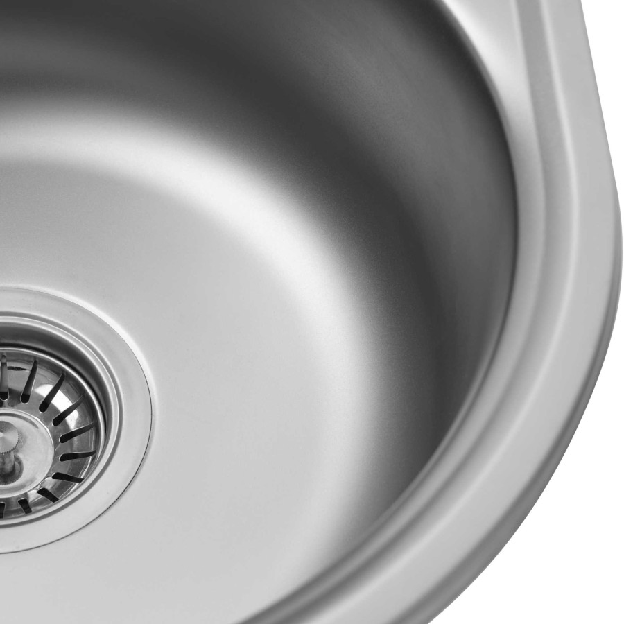 Кухонна мийка з нержавіючої сталі Platinum САТИН 4539 (0,6/170 мм)