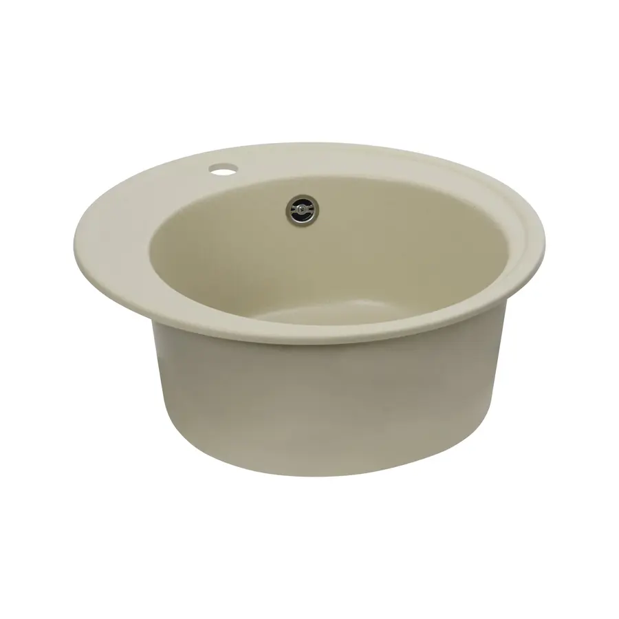 Гранітна мийка для кухні Platinum 510 YARA глянець Айворі