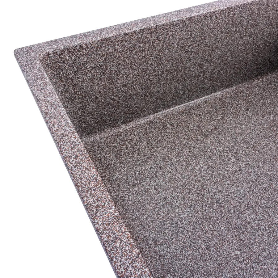 Гранітна мийка для кухні Platinum 8650 DIAMOND матова (мікс)