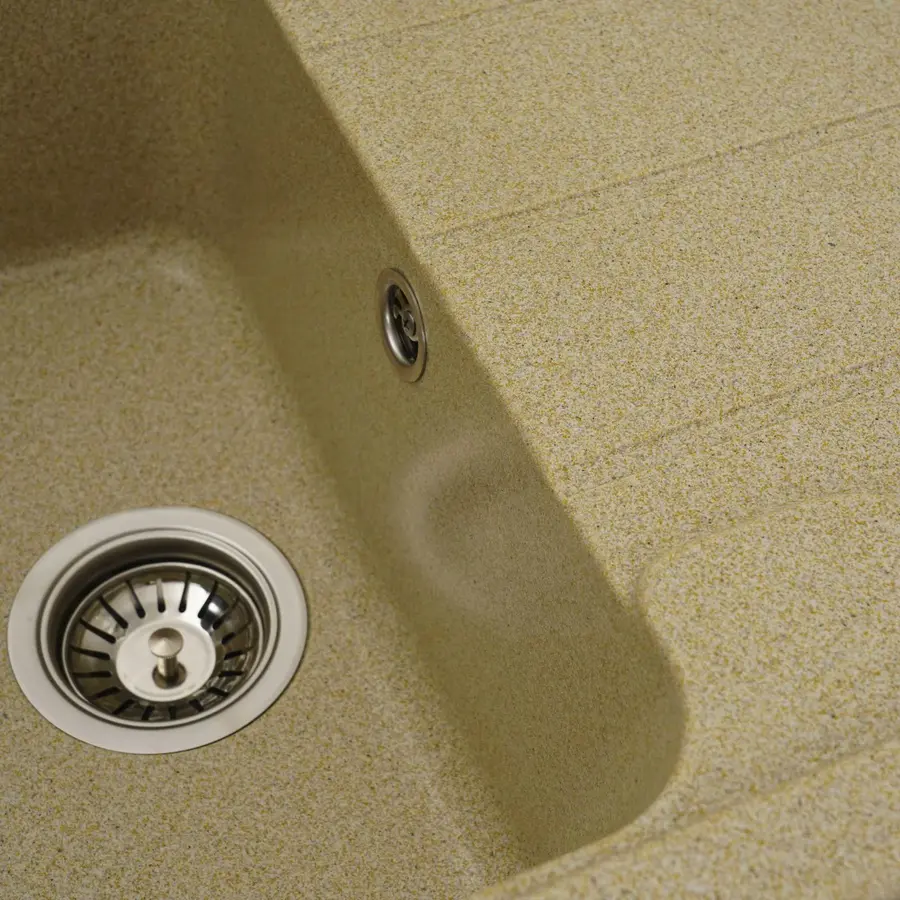 Гранітна мийка для кухні Platinum 7850 CAMELIA глянец Бежевий