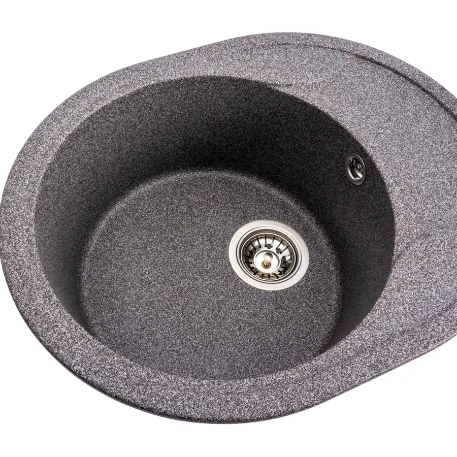 Гранітна мийка для кухні Platinum 5847 ONYX матова (мікс)