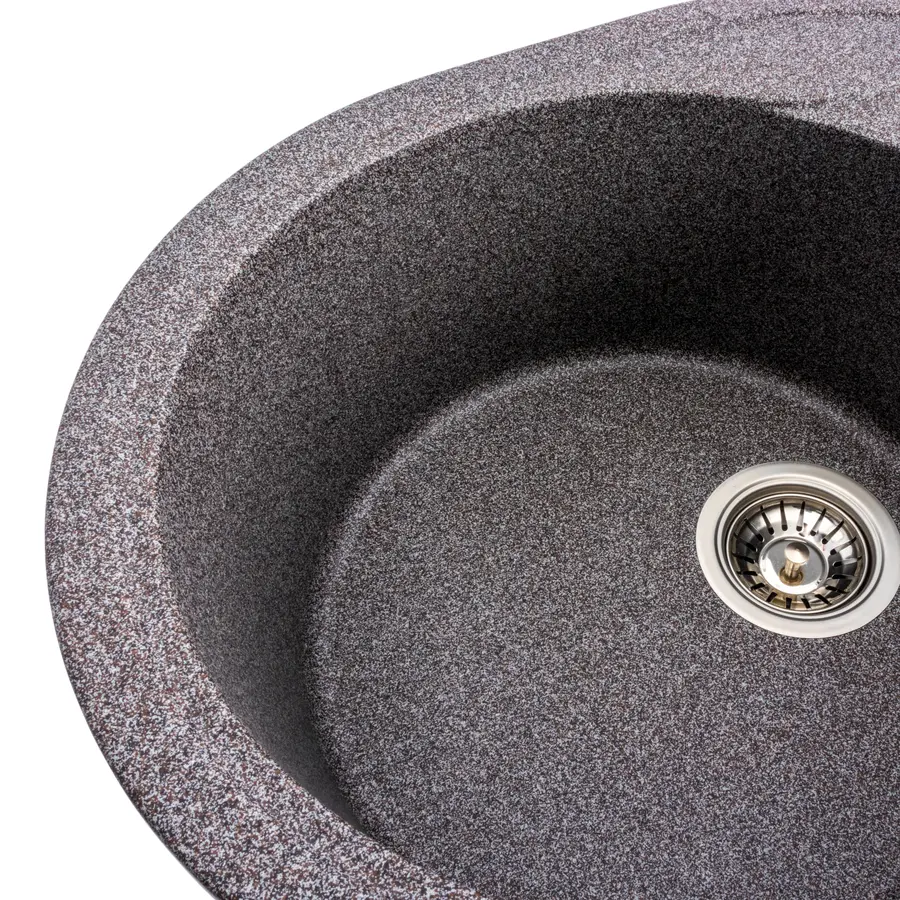 Гранітна мийка для кухні Platinum 5847 ONYX матова (мікс)