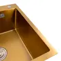 Кухонна мийка Platinum Handmade PVD золото HSBB 500х500х230 (з кріпленням+повна комплектація)