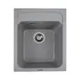 Гранітна мийка для кухні Platinum 4050 KORRADO матова Сіра