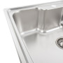 Кухонна мийка з нержавіючої сталі Platinum ДЕКОР 6043 (0,8/180 мм)