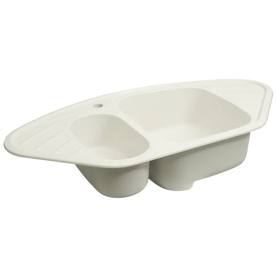 Гранітна мийка для кухні Platinum 9250UW LARGO глянець Білосніжна