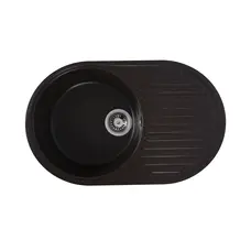 Гранітна мийка для кухні Platinum 7346 ASTORIA глянець Шоколад