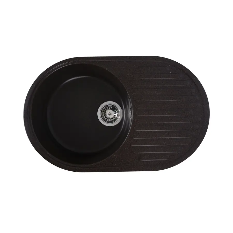 Гранітна мийка для кухні Platinum 7346 ASTORIA глянець Шоколад