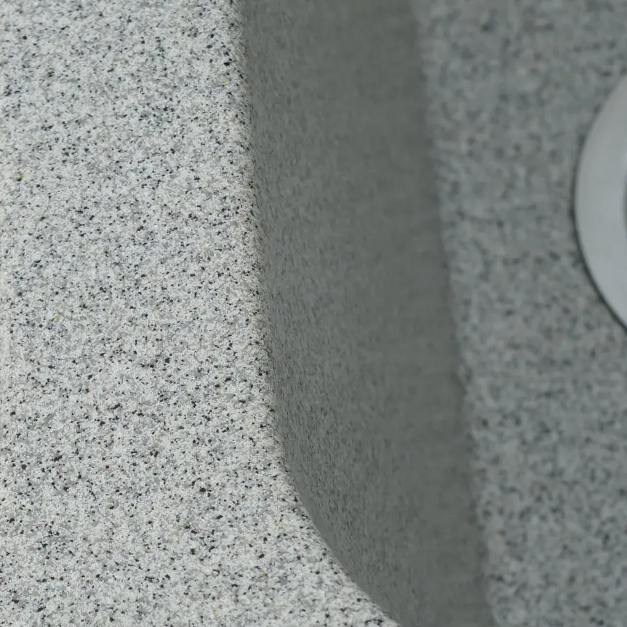 Гранітна мийка для кухні Platinum 4050 RUBY глянець Сіра