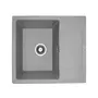 Гранітна мийка для кухні Platinum 5851 ARIA матова Сіра