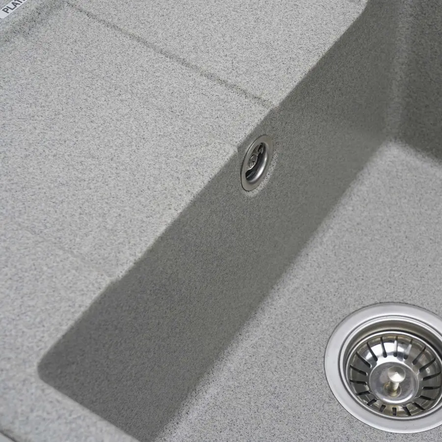 Гранітна мийка для кухні Platinum 5851 ARIA матова Сіра