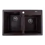 Гранітна мийка для кухні Platinum 7850 HARMONY матова Шоколад