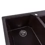 Гранітна мийка для кухні Platinum 7850 HARMONY матова Шоколад