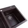 Гранітна мийка для кухні Platinum 7850 HARMONY матова Шоколад