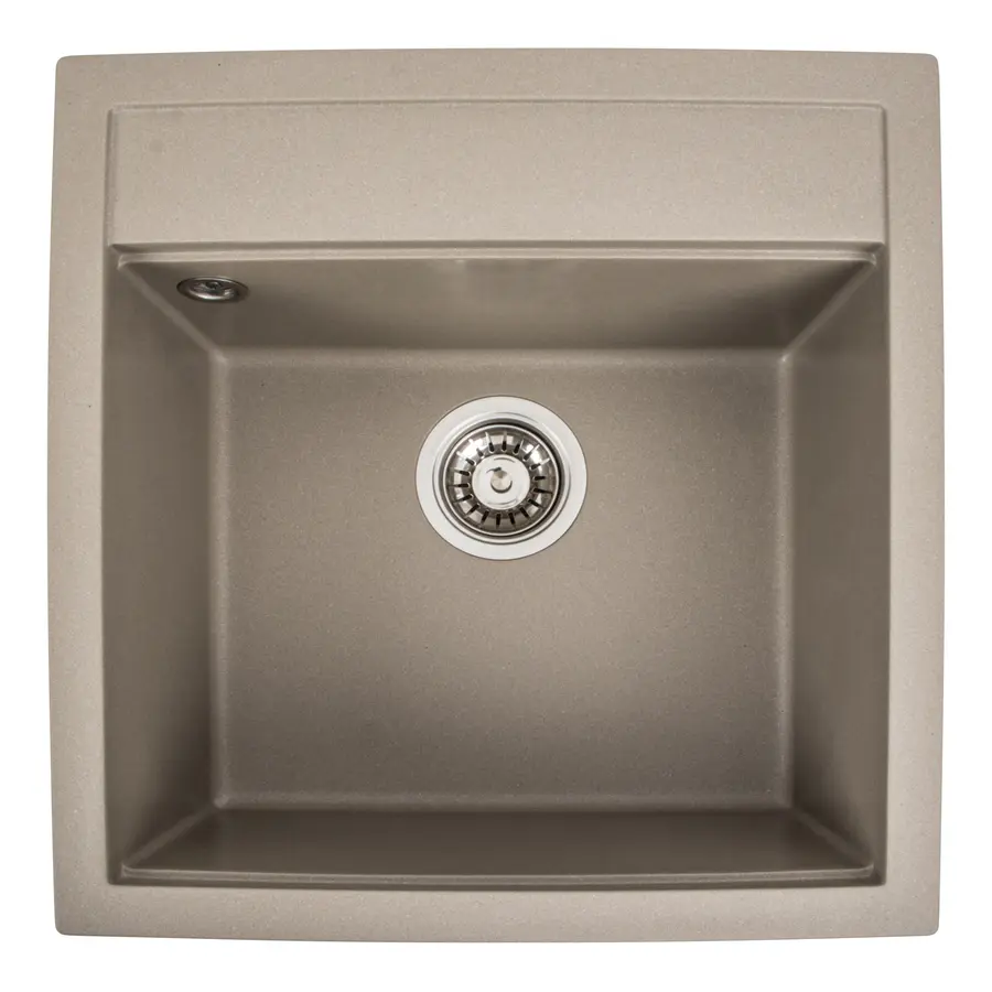 Гранітна мийка для кухні Platinum 5149 FIESTA матовий Титан