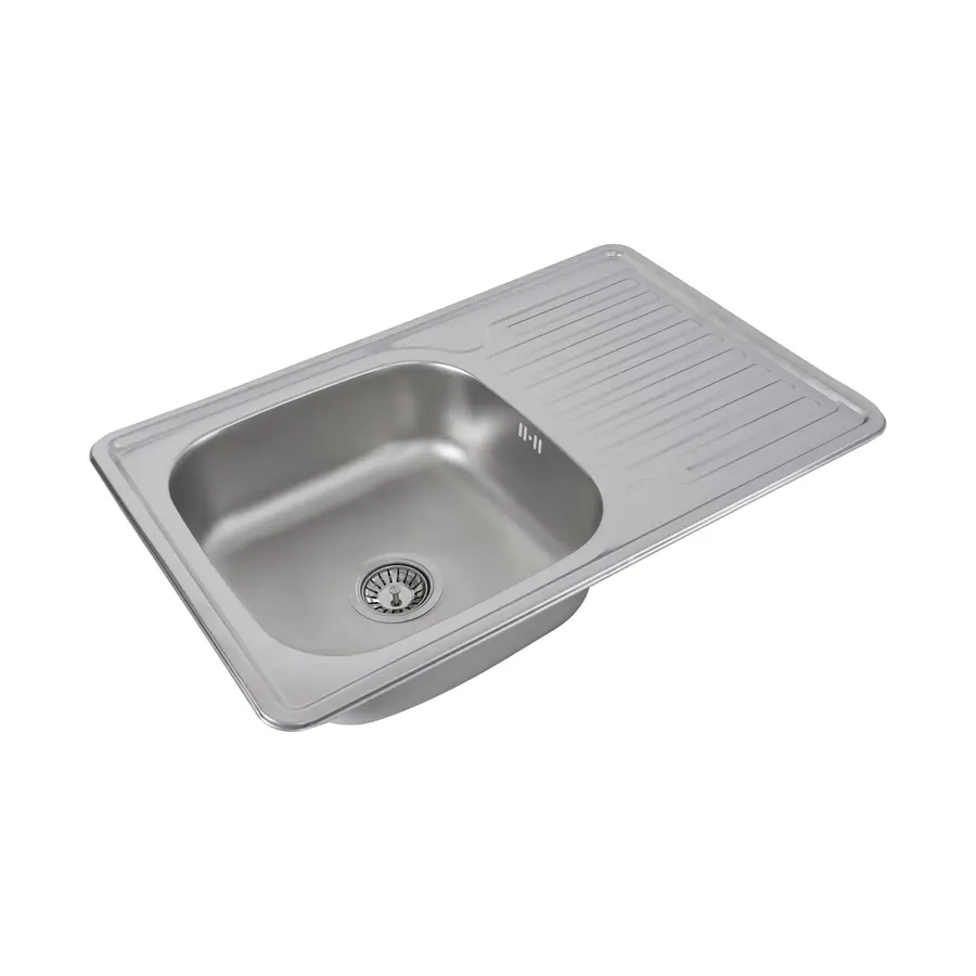 Кухонна мийка з нержавіючої сталі Platinum САТИН 7850 (0,8/180 мм)