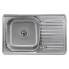 Кухонна мийка з нержавіючої сталі Platinum САТИН 7850 (0,8/180 мм)