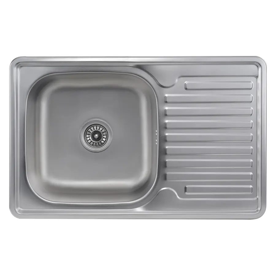 Кухонна мийка з нержавіючої сталі Platinum САТИН 7850 (0,8/180 мм)