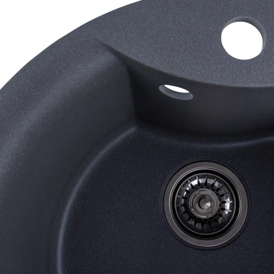 Гранітна мийка для кухні Platinum 480 TURAS матова Сірий мусон