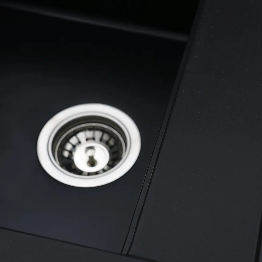 Гранітна мийка для кухні Platinum 5149 FIESTA матова Чорна