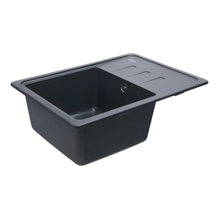 Гранітна мийка для кухні Platinum 6243 LIANA матова Антрацит