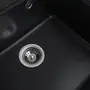 Гранітна мийка для кухні Platinum 5852 VESTA матова Чорна