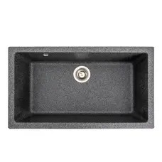 Гранітна мийка для кухні Platinum 7945 Paruana матова Графіт