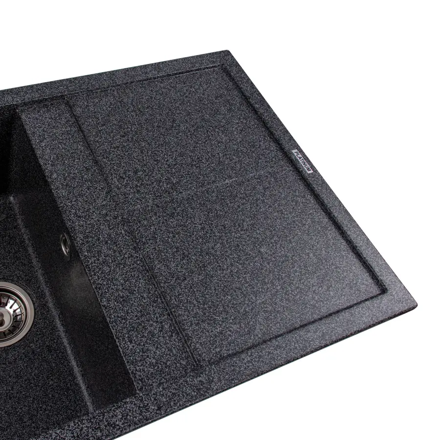 Гранітна мийка для кухні Platinum 7950 Selena матова Графіт