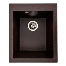 Гранітна мийка для кухні Platinum 4150 SOKIL матова Шоколад