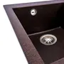 Гранітна мийка для кухні Platinum 4150 SOKIL матова Шоколад