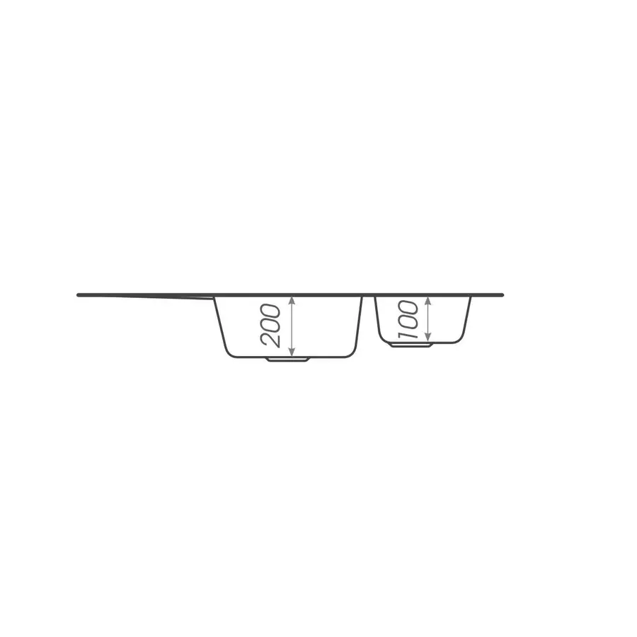 Гранітна мийка для кухні Platinum 9950 PANDORA матова Мокко