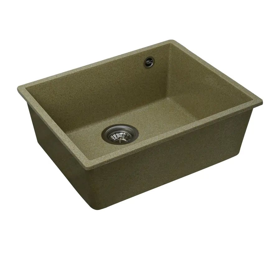 Гранітна мийка для кухні Platinum 5444 OASIS матова Беж