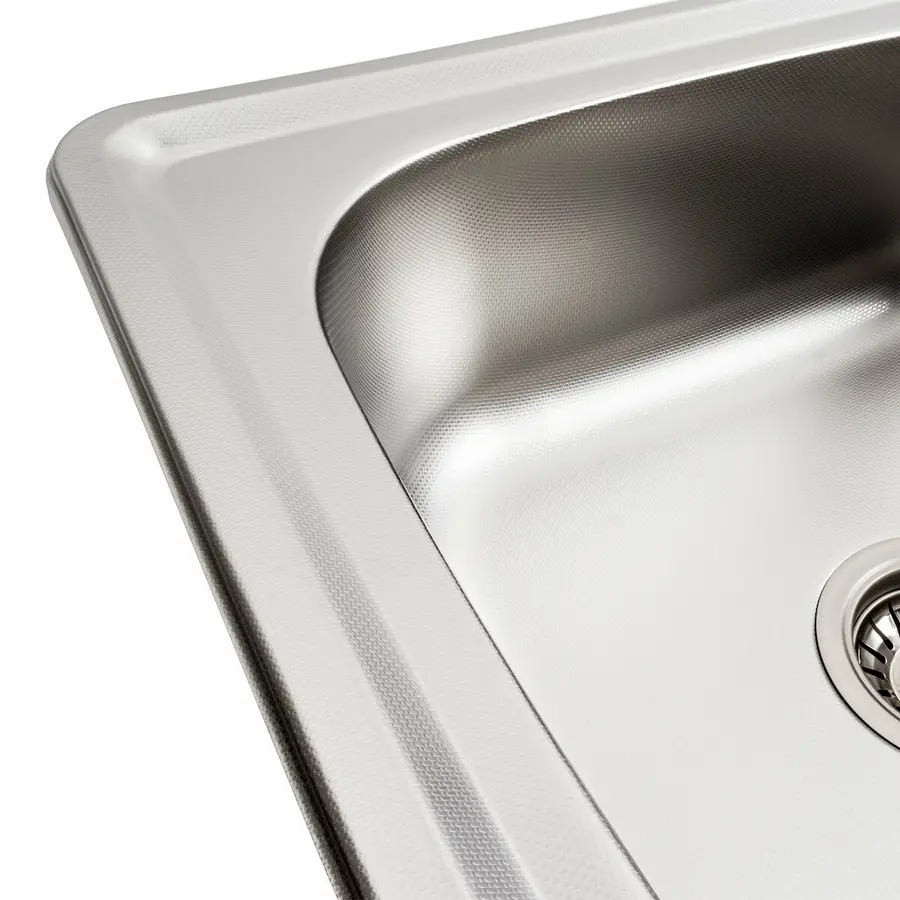 Кухонная мойка из нержавеющей стали Platinum 7050 ДЕКОР (0,8/180 мм)