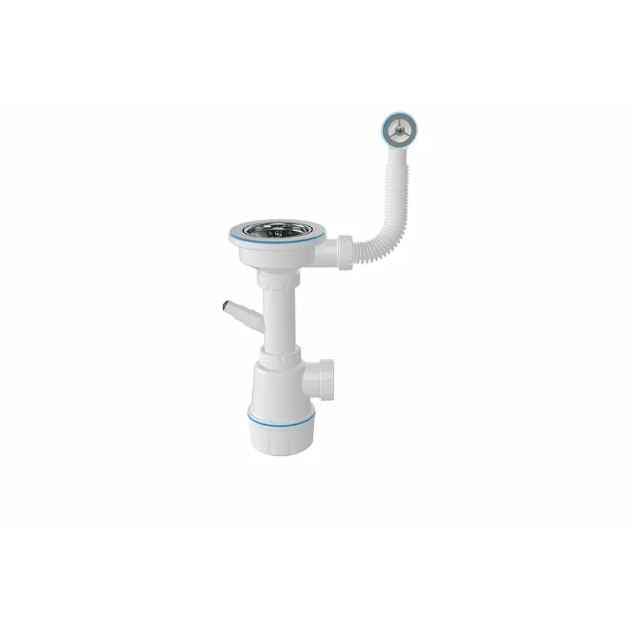 Сифон одинарный для гранита NOVA 1041 (без гофры, пластиковый винт)