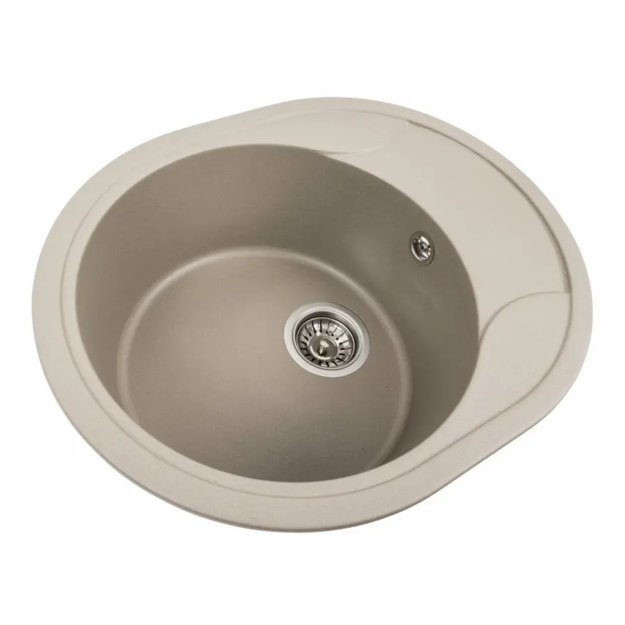 Гранітна мийка для кухні Platinum 5847 ONYX матовий Титан