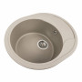 Гранитная мойка для кухни Platinum 5847 ONYX матовый Титан