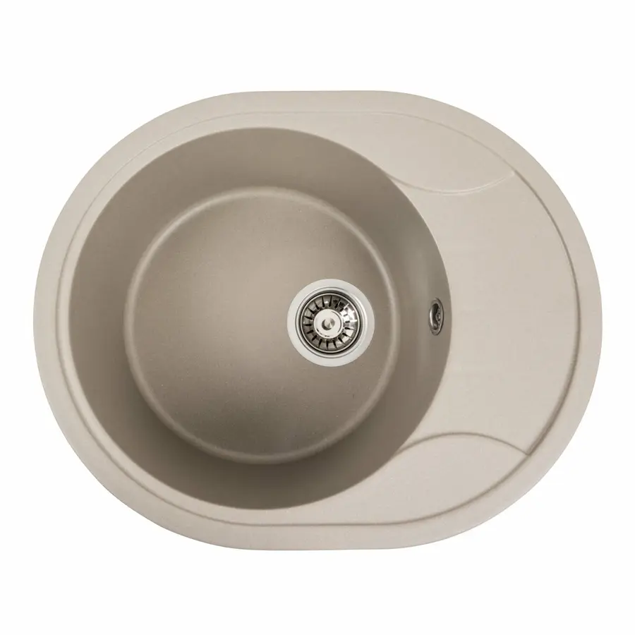 Гранітна мийка для кухні Platinum 5847 ONYX матовий Титан