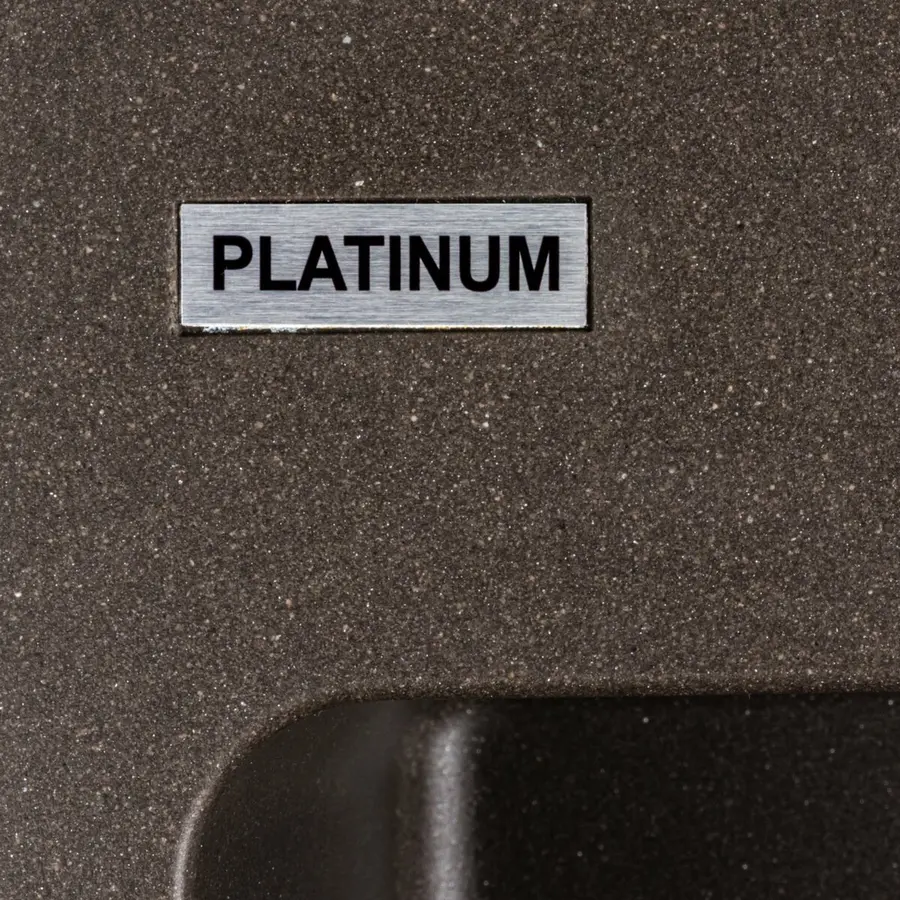 Гранітна мийка для кухні Platinum 7850 Bogema матова Темна скеля