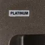 Гранітна мийка для кухні Platinum 7850 Bogema матова Темна скеля