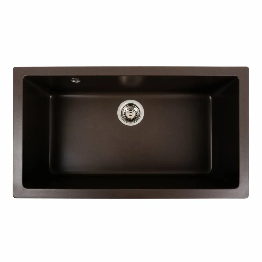 Гранітна мийка для кухні Platinum 7945 Paruana матова Темна скеля