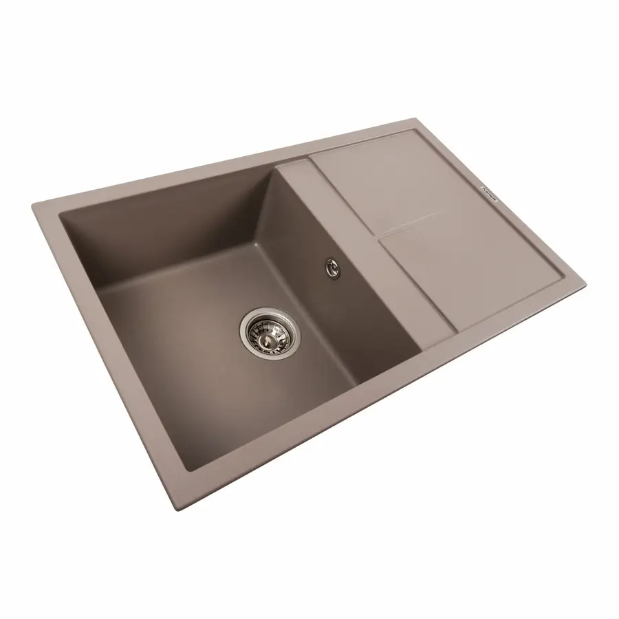 Гранітна мийка для кухні Platinum 7950 Selena матова Дюна