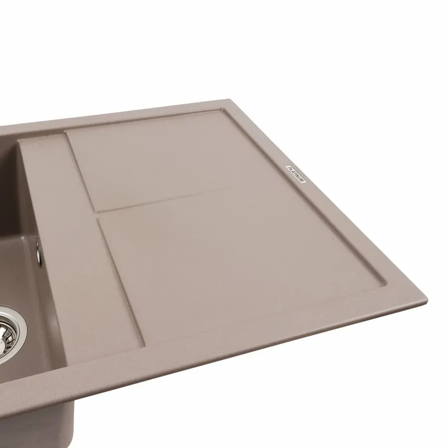 Гранітна мийка для кухні Platinum 7950 Selena матова Дюна