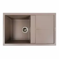 Гранітна мийка для кухні Platinum 7950 Selena матова Дюна