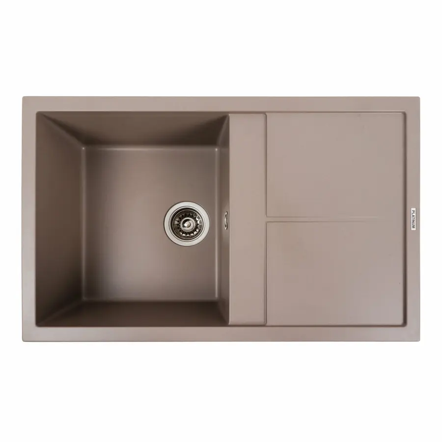 Гранітна мийка для кухні Platinum 7950 Selena матова Дюна