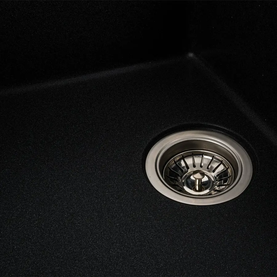 Гранітна мийка для кухні Platinum 6250 ZIRKONE матовий Карбон
