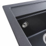 Гранитная мойка для кухни Platinum 5149 FIESTA матовый Морион