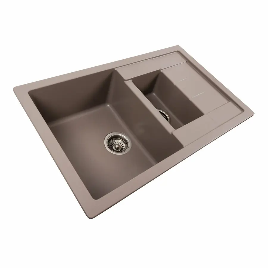 Гранитная мойка для кухни Platinum 7850W TOSKANA матовая Дюна